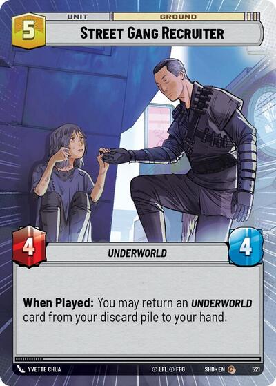 Street Gang Recruiter - 521 - Common (Hyperspace) - Shadows of the Galaxy