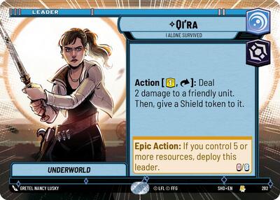 Qi'ra - I Alone Survived - 282 - Rare (Hyperspace) - Shadows of the Galaxy