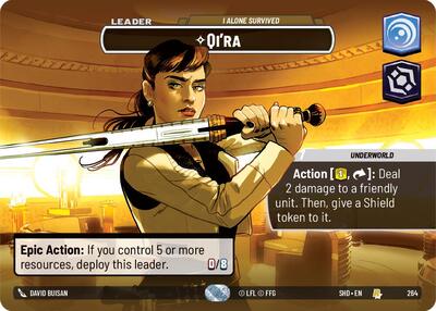 Qi'ra - I Alone Survived - 264 - Rare (Showcase) - Shadows of the Galaxy