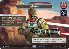 Bossk - Hunting His Prey - 272 - Common (Showcase) - Shadows of the Galaxy