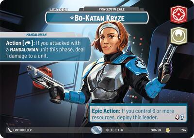 Bo-Katan Kryze - Princess in Exile - 274 - Rare (Showcase) - Shadows of the Galaxy