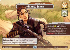Fennec Shand - Honoring the Deal - 278 - Common (Showcase) - Shadows of the Galaxy
