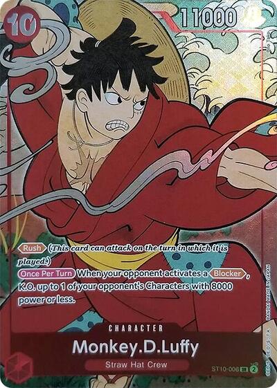 Monkey.D.Luffy - ST10-006 - Super Rare (English Version 1st Anniversary Set) - One Piece Promotion Cards
