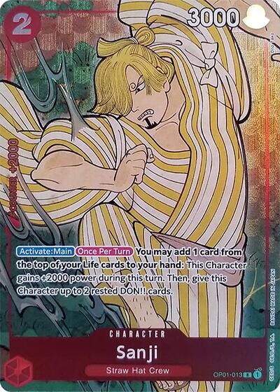 Sanji - OP01-013 - Rare (English Version 1st Anniversary Set) - One Piece Promotion Cards