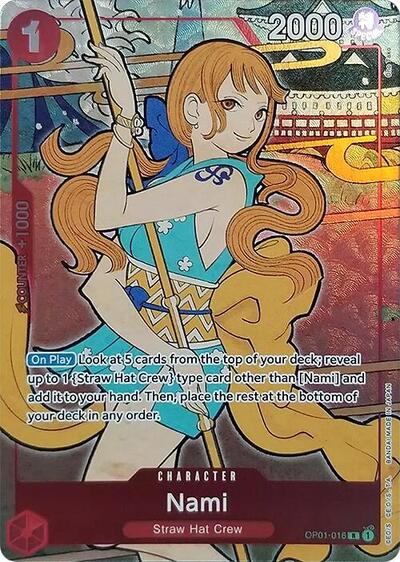 Nami - OP01-016 - Rare (English Version 1st Anniversary Set) - One Piece Promotion Cards