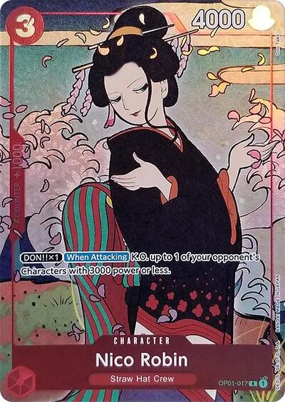 Nico Robin - OP01-017 - Rare (English Version 1st Anniversary Set) - One Piece Promotion Cards