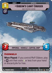 Gideon's Light Cruiser - Dark Troopers' Station - 05/20 - Common (Hyperspace) - Shadows of the Galaxy: Weekly Play Promos