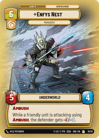 Enfys Nest - Marauder - 15/20 - Rare - Shadows of the Galaxy: Weekly Play Promos