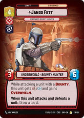 Jango Fett - Renowned Bounty Hunter - 18/20 - Rare - Shadows of the Galaxy: Weekly Play Promos