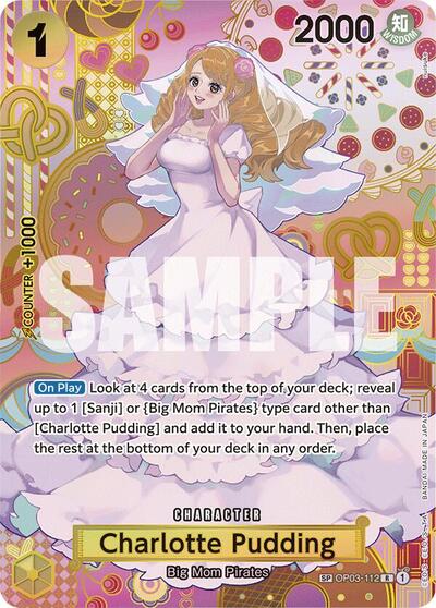 Charlotte Pudding - OP03-112 - Rare (Special Alternate Art) - Two Legends