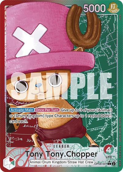 Tony Tony.Chopper - OP08-001 - Leader (Parallel) - Two Legends