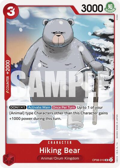 Hiking Bear - OP08-010 - Uncommon - Two Legends