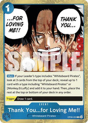 Thank You...for Loving Me!! - OP08-053 - Rare - Two Legends