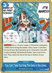 You Can't Take Our King This Early in the Game. - OP08-054 - Common - Two Legends