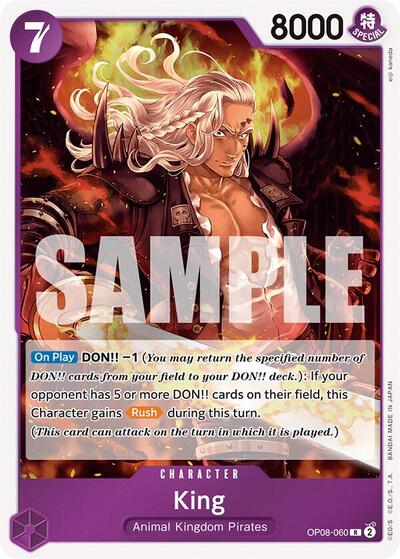 King - OP08-060 - Rare - Two Legends