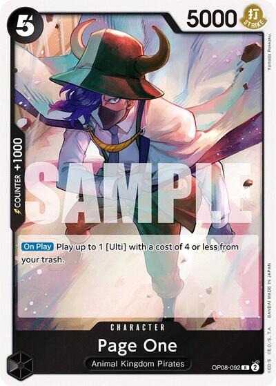 Page One - OP08-092 - Rare - Two Legends