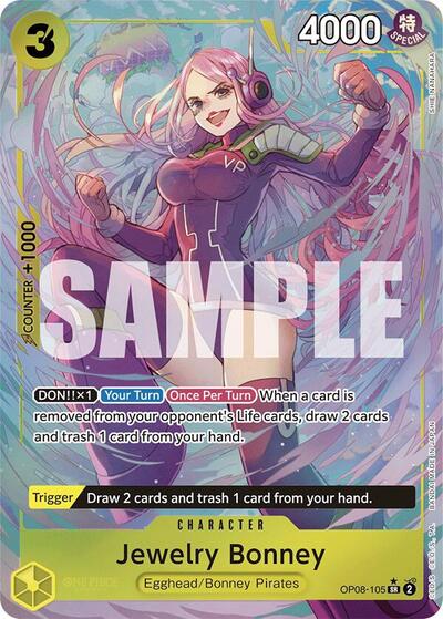 Jewelry Bonney - OP08-105 - Super Rare (Parallel) - Two Legends