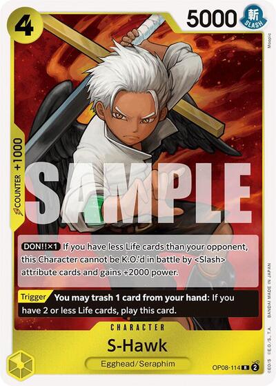 S-Hawk - OP08-114 - Rare - Two Legends