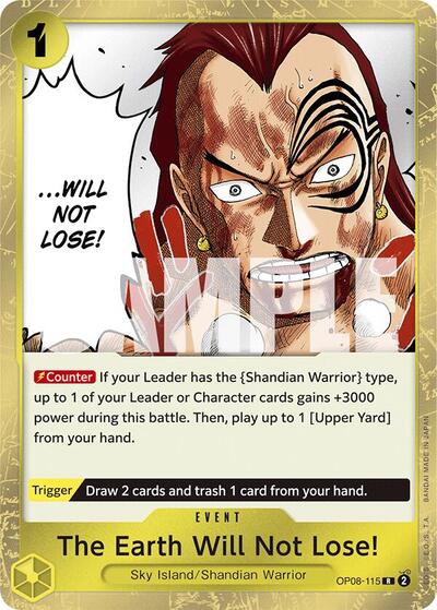 The Earth Will Not Lose! - OP08-115 - Rare - Two Legends