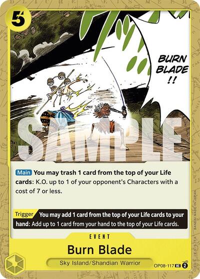 Burn Blade - OP08-117 - Uncommon - Two Legends