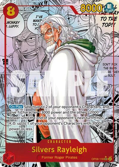 Silvers Rayleigh (Parallel) - OP08-118 - Secret Rare (Manga Alt Art) - Two Legends