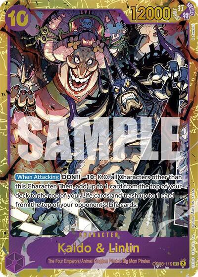 Kaido & Linlin - OP08-119 - Secret Rare - Two Legends