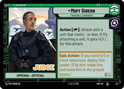 Moff Gideon - Formidable Commander - 1/2 - Special - Judge Promos