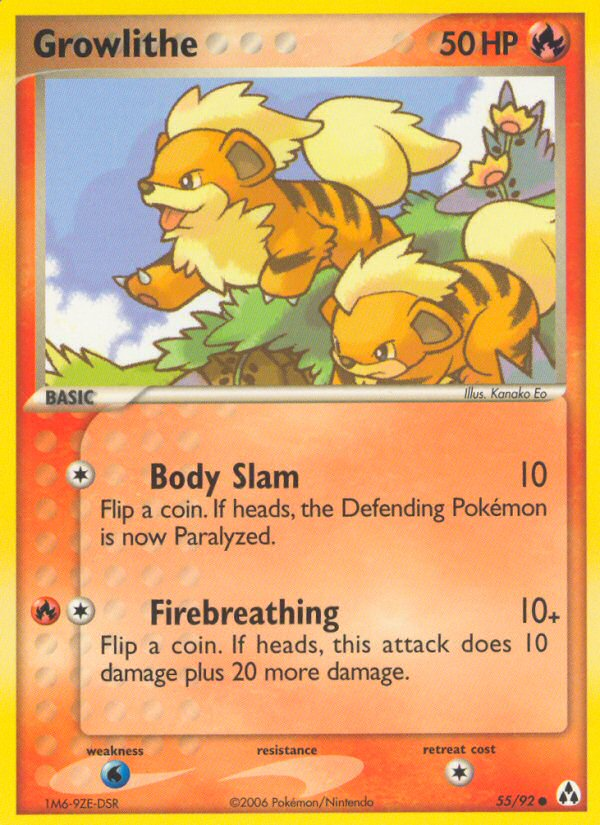 Growlithe - 55/92 - Legend Maker