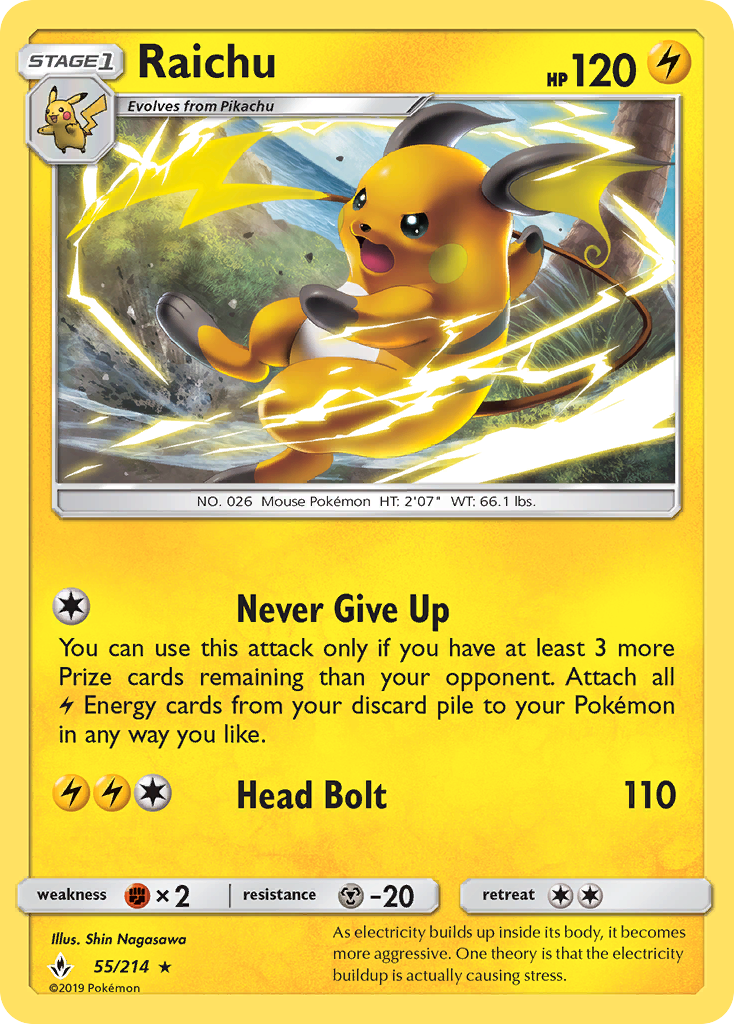 Raichu - 055/214 - Unbroken Bonds