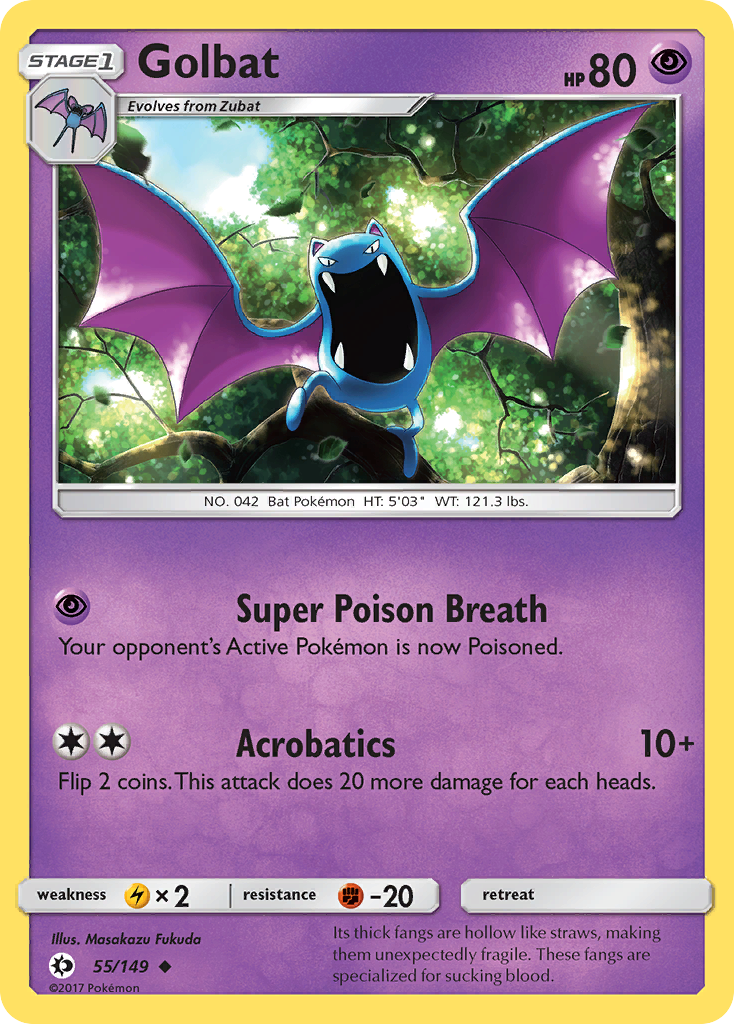 Golbat - 055/149 - Sun & Moon