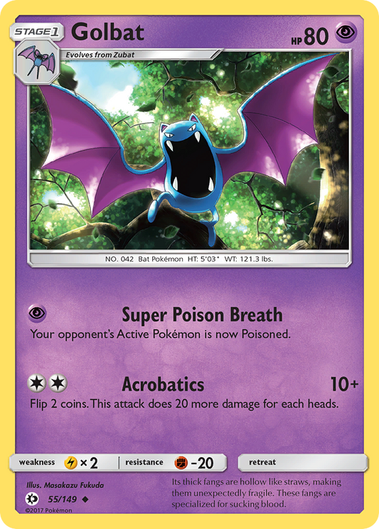 Golbat - 055/149 - Sun & Moon