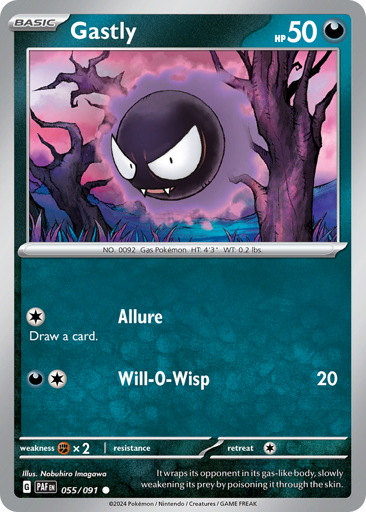 Gastly - 55/91 - Paldean Fates