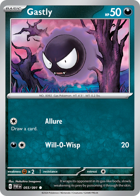 Gastly - 55/91 - Paldean Fates