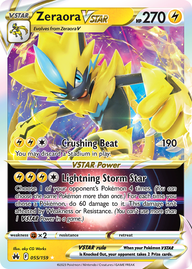 Zeraora VSTAR - 055/159 - Crown Zenith