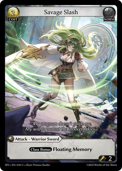 Savage Slash - 018 - Uncommon - Supporter Pack 2
