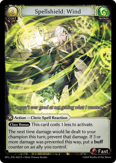 Spellshield: Wind - 022 - Rare - Supporter Pack 2