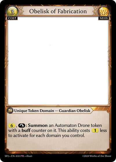 Obelisk of Fabrication - 033 - Promo - Supporter Pack 2