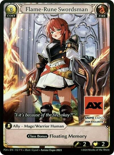 Flame-Rune Swordsman - 112 - Promo - Promotional Cards