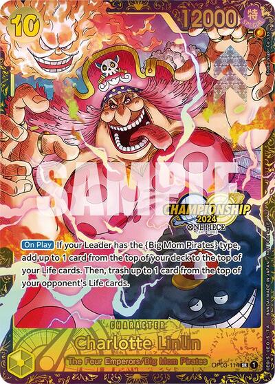 Charlotte Linlin (Championship 2024) - OP03-114 - Super Rare - One Piece Promotion Cards