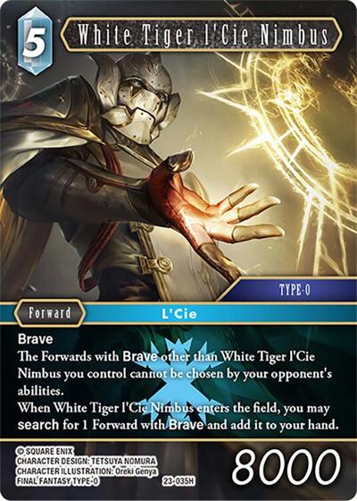 White Tiger l'Cie Nimbus - 23-035H - Hero - Hidden Trials