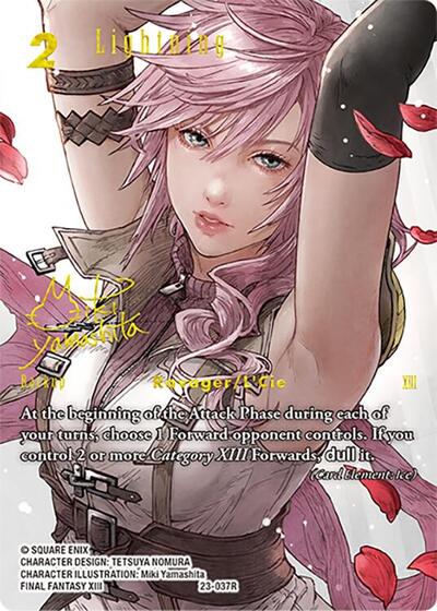 Lightning - 23-037C - Rare (Full Art Signature) - Hidden Trials