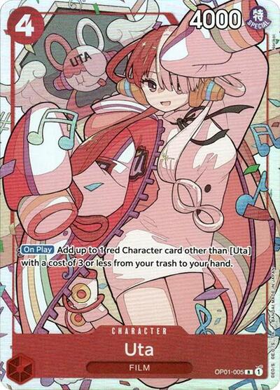 Uta - OP01-005 - Rare (Premium Card Collection -Uta-) - One Piece Promotion Cards