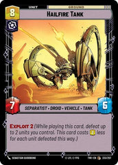 Hailfire Tank - 233/257 - Common - Twilight of the Republic