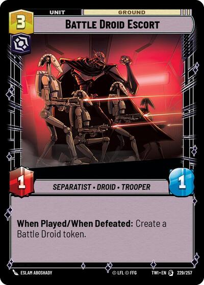 Battle Droid Escort - 229/257 - Special - Twilight of the Republic