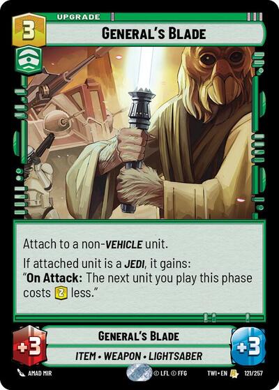 General's Blade - 121/257 - Rare - Twilight of the Republic