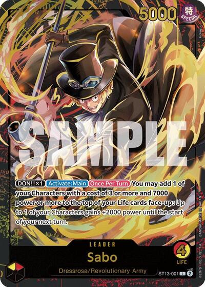 Sabo - ST13-001 - Leader (Premium Card Collection -Leader Collection-) - One Piece Promotion Cards