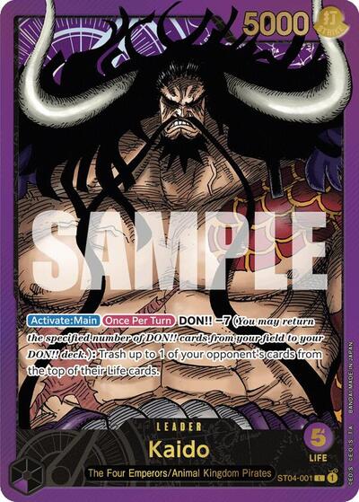 Kaido - ST04-001 - Leader (Premium Card Collection -Leader Collection-) - One Piece Promotion Cards