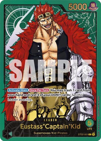 Eustass"Captain"Kid - ST02-001 - Leader (Premium Card Collection -Leader Collection-) - One Piece Promotion Cards