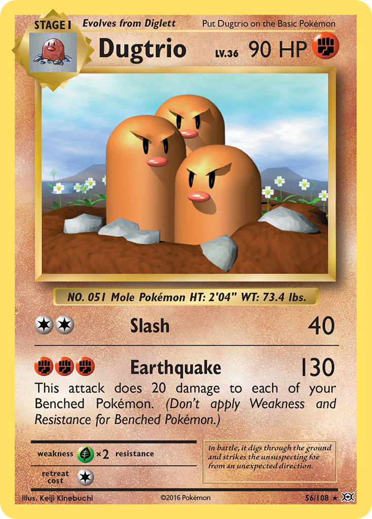 Dugtrio - 056/108 - Evolutions