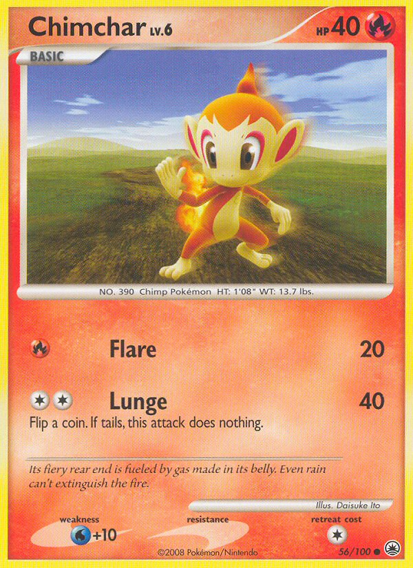 Chimchar - 056/100 - Majestic Dawn